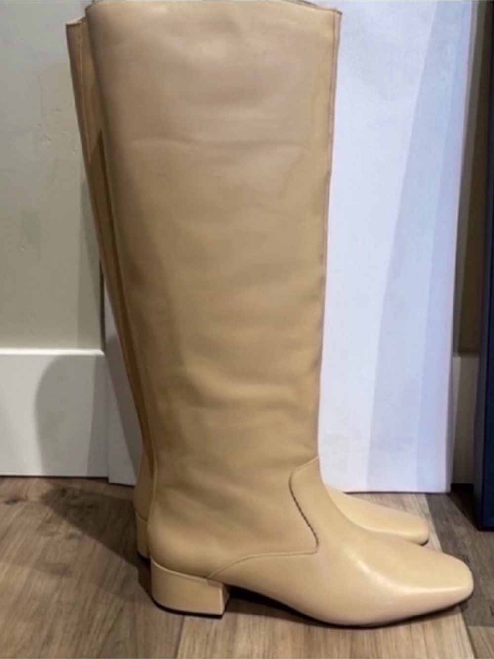 J Crew Tall Leather Equestrian Moto Riding Boot Knee High s 8